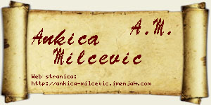 Ankica Milčević vizit kartica